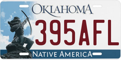 OK license plate 395AFL