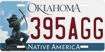 OK license plate 395AGG