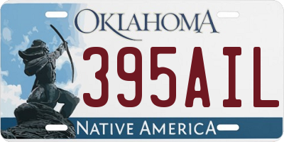 OK license plate 395AIL