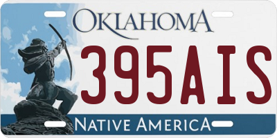 OK license plate 395AIS