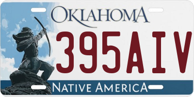 OK license plate 395AIV