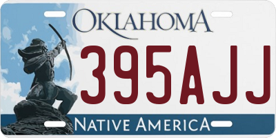 OK license plate 395AJJ