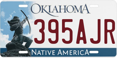 OK license plate 395AJR