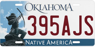 OK license plate 395AJS