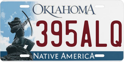 OK license plate 395ALQ