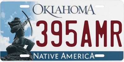 OK license plate 395AMR