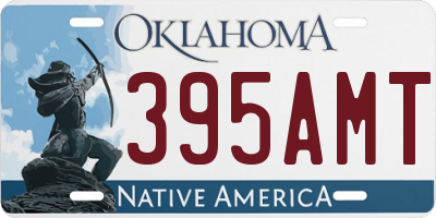 OK license plate 395AMT