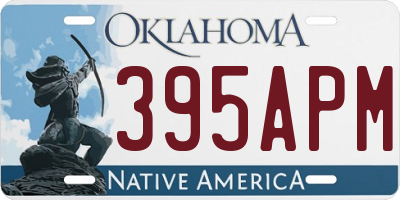 OK license plate 395APM