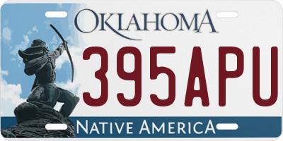 OK license plate 395APU