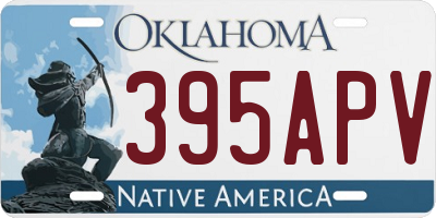OK license plate 395APV