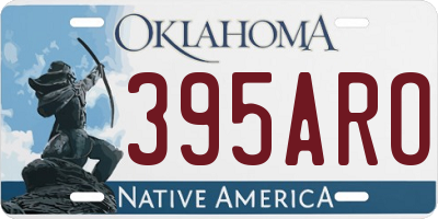 OK license plate 395ARO