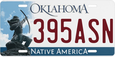 OK license plate 395ASN