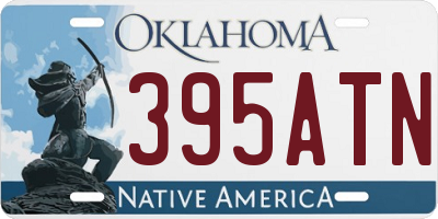 OK license plate 395ATN