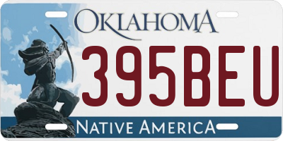 OK license plate 395BEU