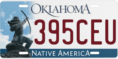 OK license plate 395CEU