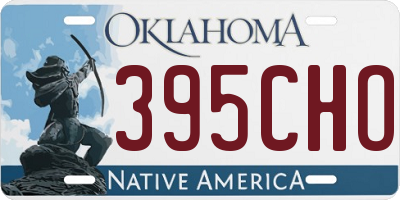OK license plate 395CHO