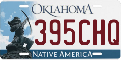 OK license plate 395CHQ
