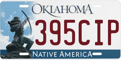 OK license plate 395CIP