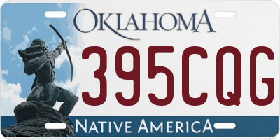 OK license plate 395CQG