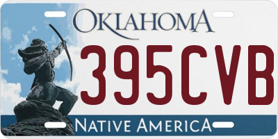 OK license plate 395CVB