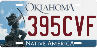 OK license plate 395CVF