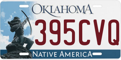OK license plate 395CVQ