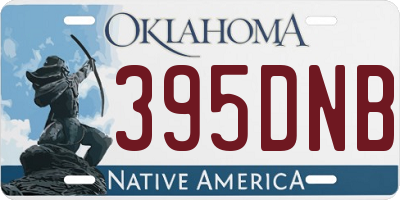 OK license plate 395DNB