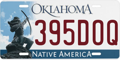 OK license plate 395DOQ