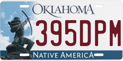 OK license plate 395DPM