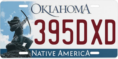 OK license plate 395DXD