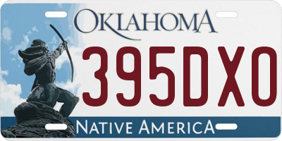 OK license plate 395DXO
