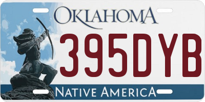 OK license plate 395DYB