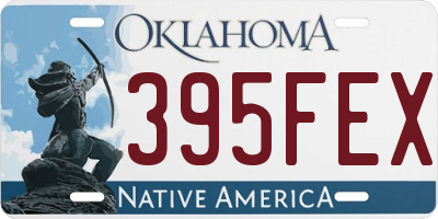 OK license plate 395FEX