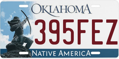 OK license plate 395FEZ