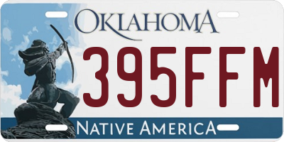 OK license plate 395FFM