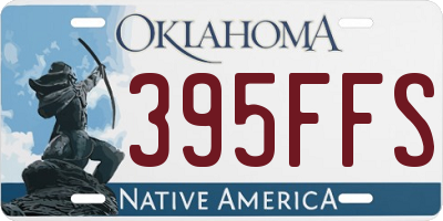 OK license plate 395FFS