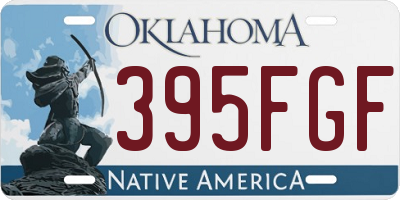 OK license plate 395FGF