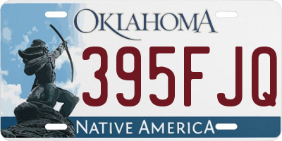 OK license plate 395FJQ