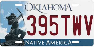 OK license plate 395TWV
