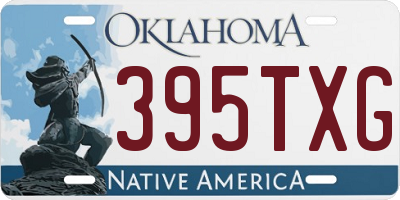 OK license plate 395TXG