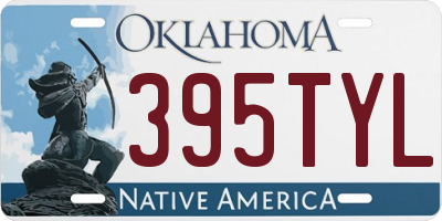 OK license plate 395TYL