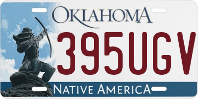 OK license plate 395UGV