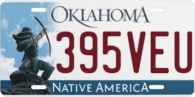 OK license plate 395VEU