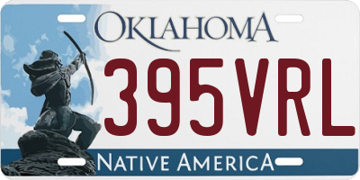 OK license plate 395VRL