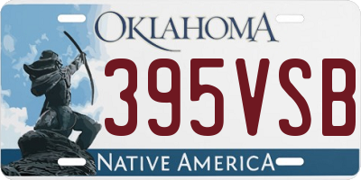 OK license plate 395VSB