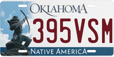 OK license plate 395VSM