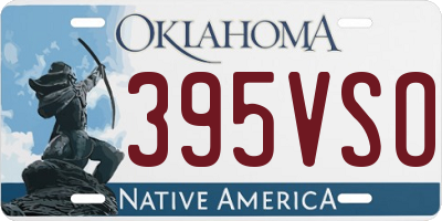 OK license plate 395VSO