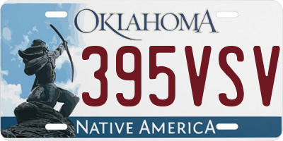OK license plate 395VSV