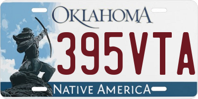 OK license plate 395VTA
