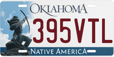 OK license plate 395VTL